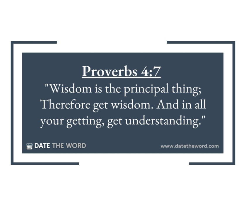 In All Your Getting The Getting Of Wisdom Must Be At The Top Of The Priority List | DATE ...