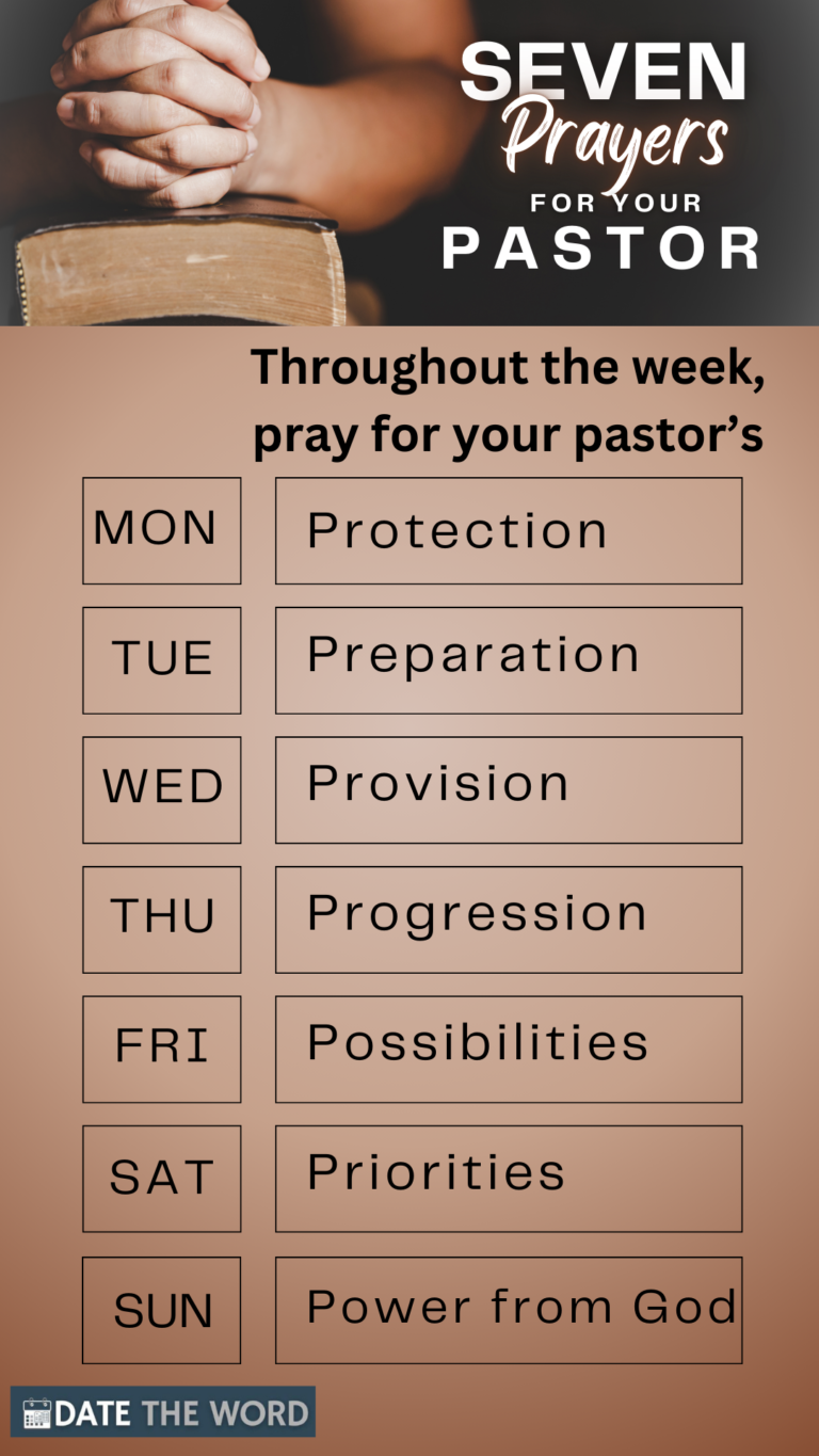 How to Pray for Your Pastor | DATE the Word